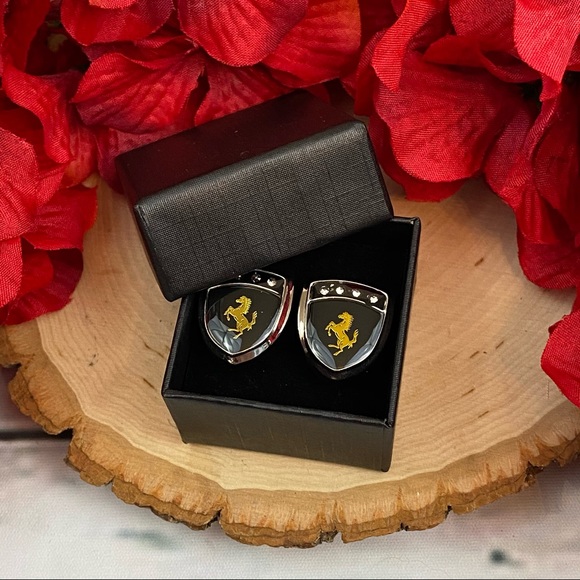 Stallion Horse Ferrari Inspired Cufflinks - Picture 12 of 15